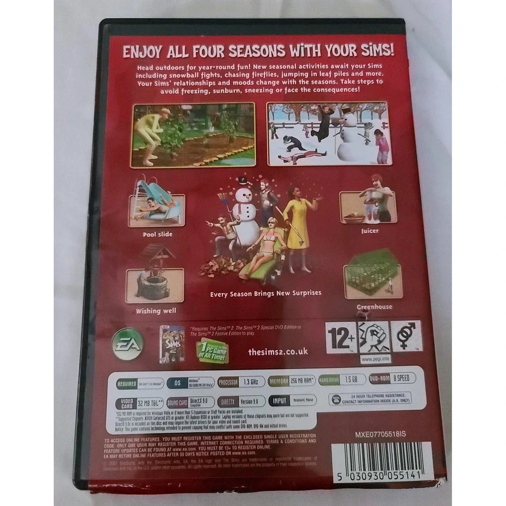 The Sims 2 Seasons Expansion‎ Pack PC DVD-ROM EA Games Maxis 2007 MXE07705518IS